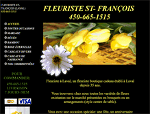 Tablet Screenshot of fleuristestfrancois.com